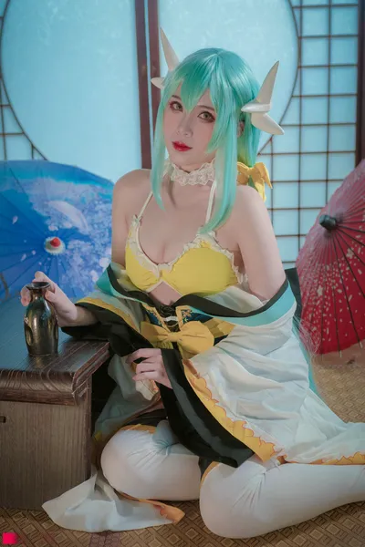 羊大真人 - 清姬泳装 nude cosplay leaked 5629