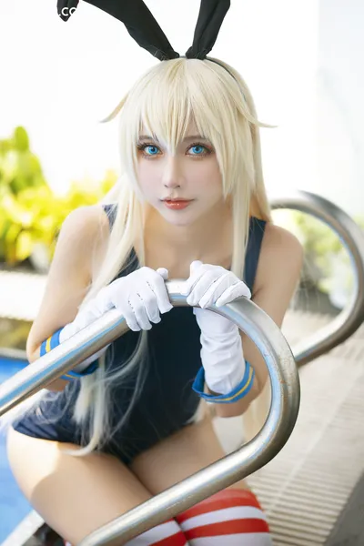 MingTao 明桃 - Shimakaze Swimsuit nude cosplay leaked 439475