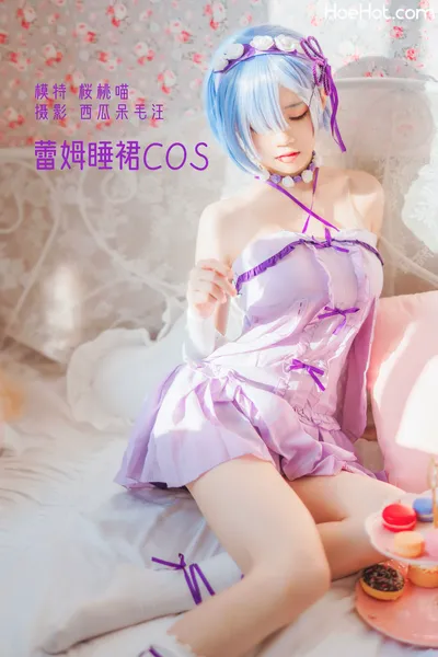 桜桃喵 - 蕾姆小睡裙 nude cosplay leaked 373461