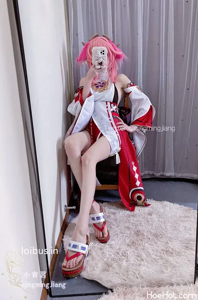 小青茗 - 八重神子 nude cosplay leaked 380541