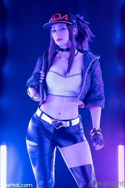 Enji Night - KDA Akali nude cosplay leaked 148090