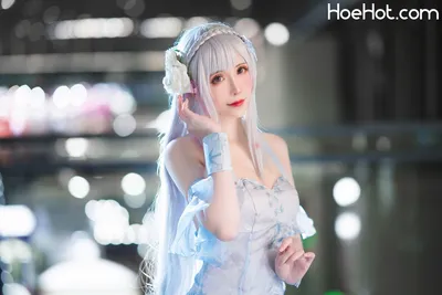 Sakiiii翎柒 Emilia Crystal Dress nude cosplay leaked 502347