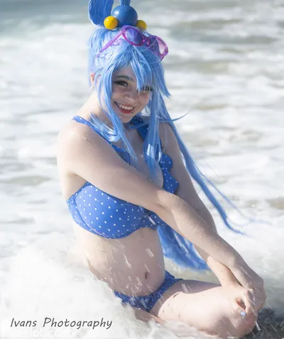 Realfrogg - Aqua nude cosplay leaked 322086