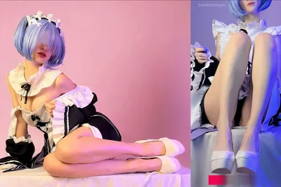 BarefootMaya - Rem nude cosplay leaked 8289