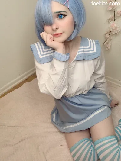 ItsCandyCloud - Rem Schoolgirl nude cosplay leaked 278572