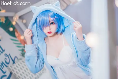 [Cosplay] 猫君君MaoJun 雷姆猫耳睡衣 nude cosplay leaked 135951