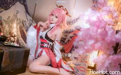 [阳炎型小菠萝] 八重神子 Genshin Impact Yae Miko nude cosplay leaked 230453