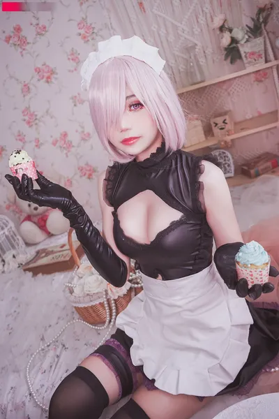 Mimmissu - Mashu maid nude cosplay leaked 8749