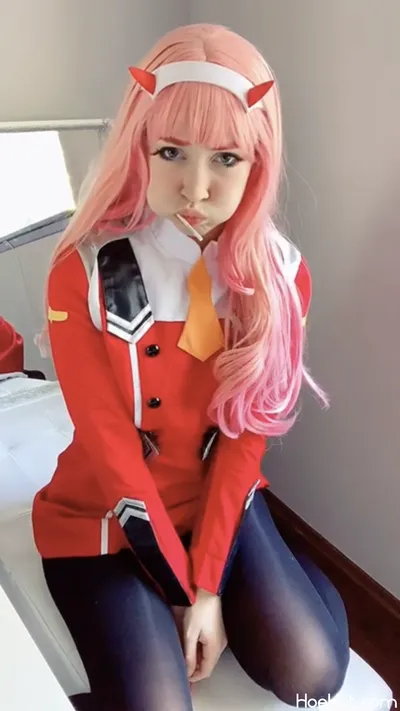 Indigo White - Zero Two Uniform nude cosplay leaked 174388