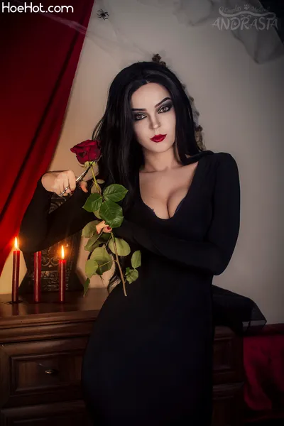 Andrasta - Morticia Addams nude cosplay leaked 580985