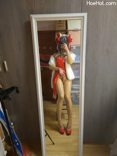 [小桜是只小母龙]柴郡旗袍 nude cosplay leaked 46957