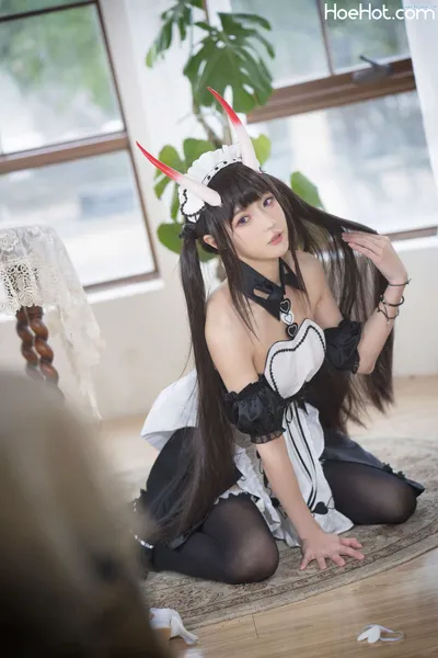 [阿包也是兔娘] NO.48 1月舰长 能代女仆 Azur Lane Noshiro Maid nude cosplay leaked 447854