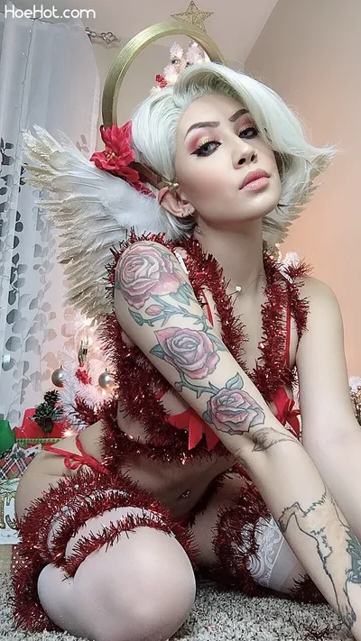 Felicia Vox - XMAS Mercy nude cosplay leaked 372312