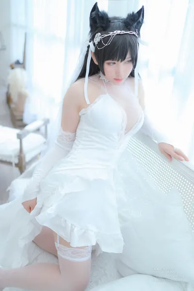 Nyako喵子 爱宕婚纱 nude cosplay leaked 400113