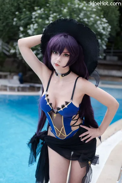 Himeecosplay - Mona swimsuit nude cosplay leaked 343525