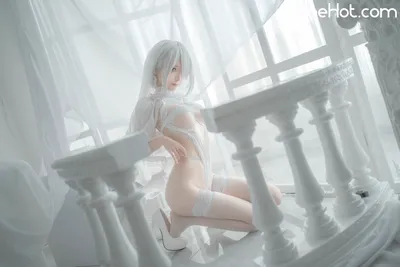 蠢沫沫 - 2B 白婚纱 nude cosplay leaked 566780