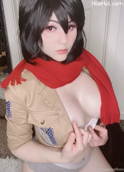 Kobaebeefboo - Mikasa nude cosplay leaked 456659