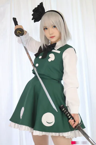 Yukina - Youmu Konpaku nude cosplay leaked 6938