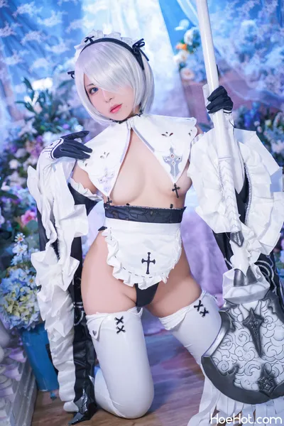 虎森森 - 2B女仆 nude cosplay leaked 382530