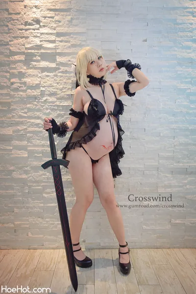 [十字風 Lin Crosswind] Pregnant Saber Extra / Saber Alter nude cosplay leaked 582647