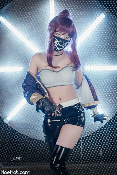 Yuna (유나) - Akali K/DA nude cosplay leaked 349046