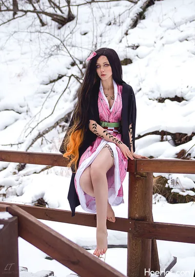 Anna Aifert - Nezuko nude cosplay leaked 387890