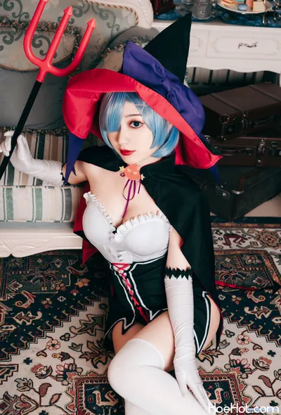 [桃墨公子] 万圣节的蕾姆 Halloween Rem nude cosplay leaked 199112