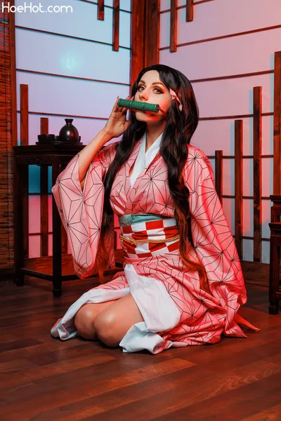 Rolyat - Nezuko nude cosplay leaked 570068