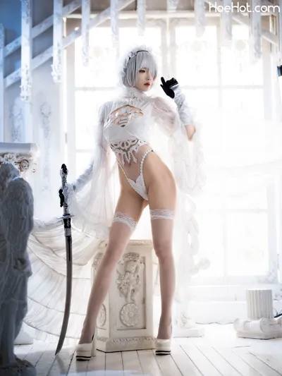 桜桃喵 - 2b花嫁 nude cosplay leaked 153822