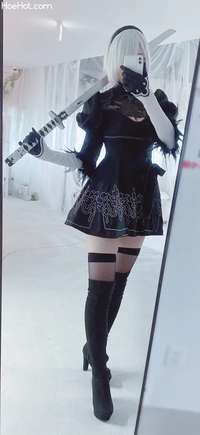 [くろ] NieR / 2B nude cosplay leaked 385022