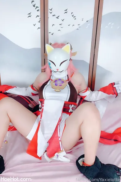 Yaxie Lotte (Fansly) ----------- Yae Miko nude cosplay leaked 357186