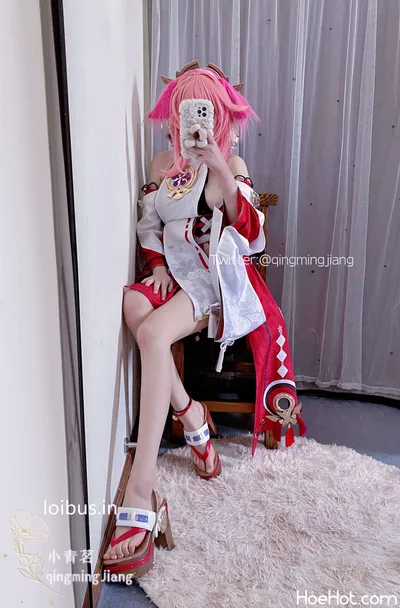 小青茗 - 八重神子 nude cosplay leaked 380539