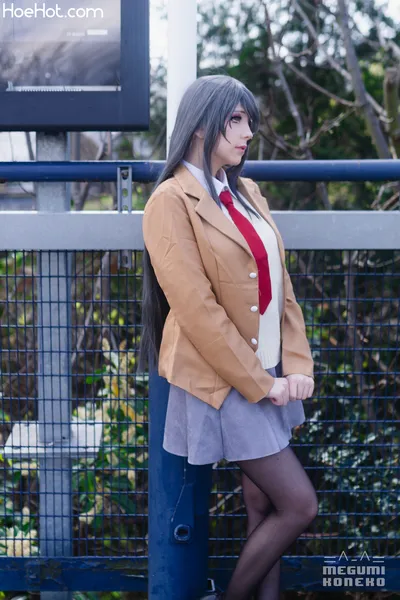 Megumi Koneko - Mai Sakurajima School Uniform nude cosplay leaked 587713