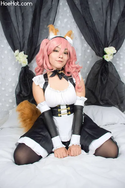 Hitomi Locks - Tamamo maid nude cosplay leaked 247224