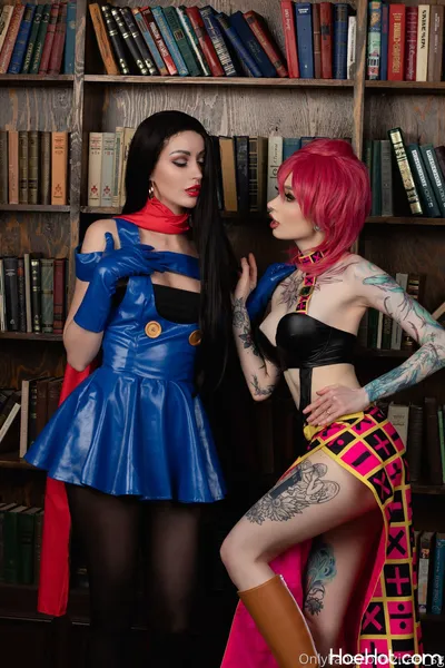 Lera Himera &amp; Zirael Rem : Lisa Lisa with Trish Una nude cosplay leaked 537098