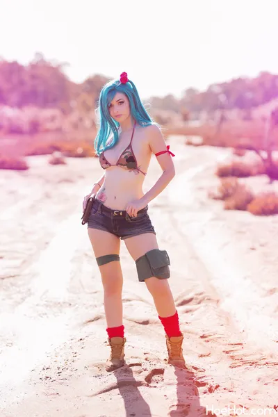 Amy Thunderbolt - Bulma Bikini nude cosplay leaked 529724