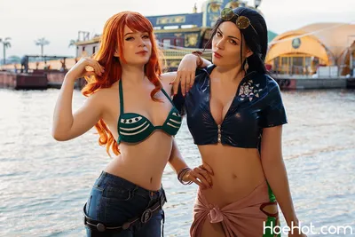 Likeassassin &amp; Anya Ichios - Nami &amp; Robin nude cosplay leaked 134484