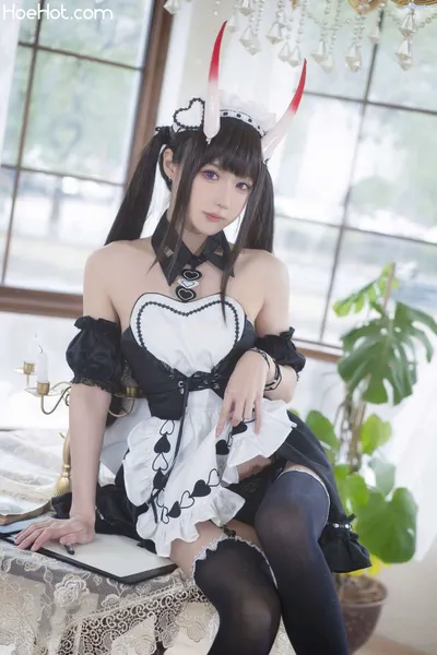 [阿包也是兔娘] NO.48 1月舰长 能代女仆 Azur Lane Noshiro Maid nude cosplay leaked 447861