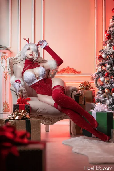 Saya The Fox Santa 2B nude cosplay leaked 502867