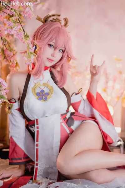 Ely - Yae Miko nude cosplay leaked 435994