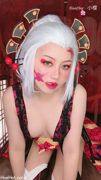 Xiaoying - Daki (Demon Slayer)kimetsu no yaibadakif:makeupf:painted nailsf:pastiesf:stirrup legwearf:stockingsf:very long hairxiaoyingnon-nude nude cosplay leaked 501604