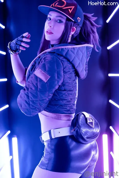 Enji Night - KDA Akali nude cosplay leaked 148098