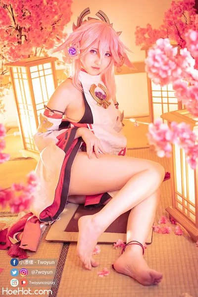 Twoyun - Yae Miko nude cosplay leaked 324109