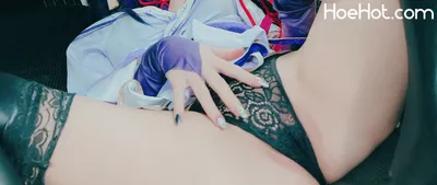 [Ringo Mitsuki] 車内で💜エロランジェリーの原神⚡️雷電将軍💜 nude cosplay leaked 576532