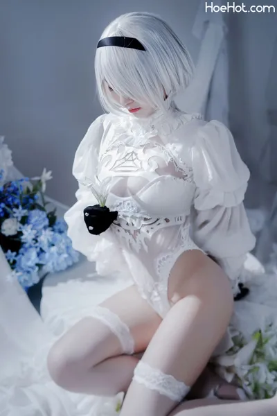 半半子 – Automataヨルハ二号B型 白いドレス nude cosplay leaked 120705