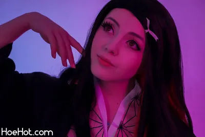 Olyashaa - Nezuko nude cosplay leaked 301749