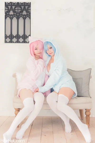 (C95) [Ruu Milk (Ruu Matsutani)] Double R -Rem side- nude cosplay leaked 598347