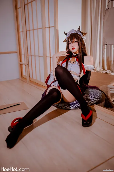 [二佐Nisa] 碧蓝樫野女仆 Azur Lane Kashino Maid nude cosplay leaked 199782