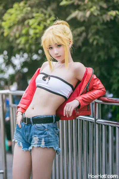 镜酱 - Mordred nude cosplay leaked 485331