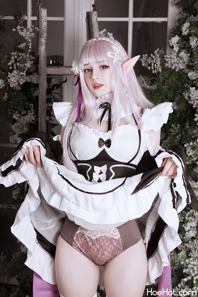 tenletters - Emilia (Re:Zero) nude cosplay leaked 611911